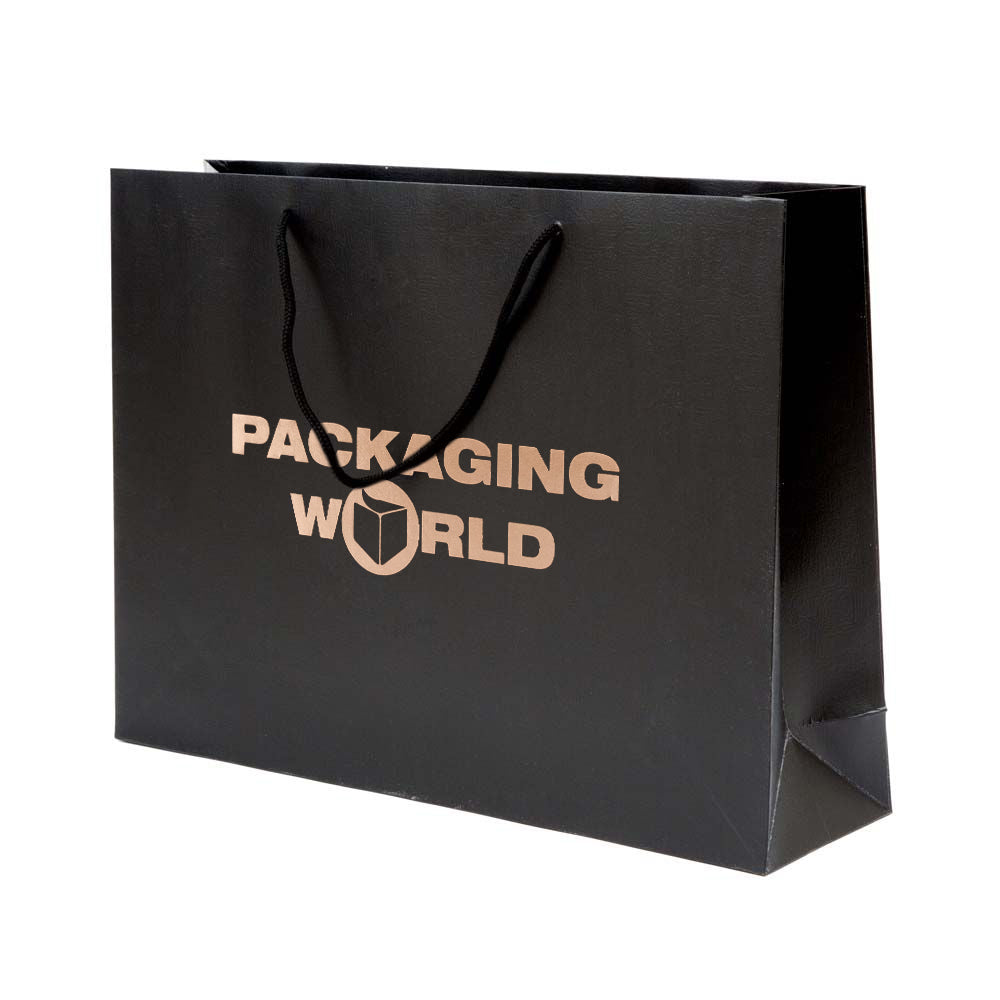 Foil Branded Luxury Embossed Gift Bag A3 Landscape Paper Bag