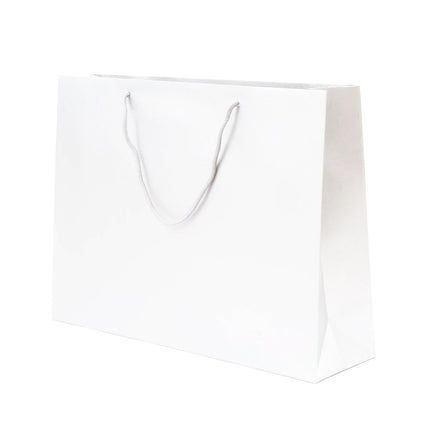 White Branded Luxury Embossed Gift Bag A3 | Landscape Paper Bag