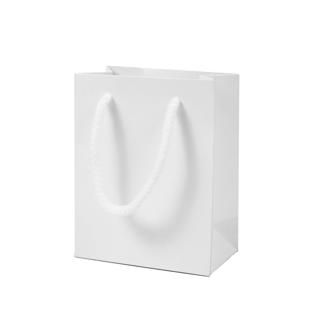 White Deluxe Embossed Gift Bag A7 Size | Portrait Paper Bag | FSC Certified