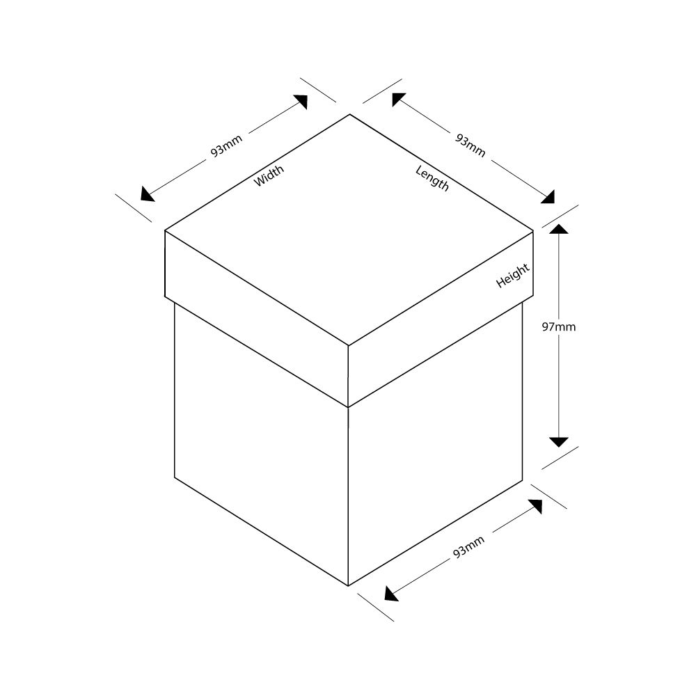 Foil Branded Small Luxury Rigid Candle Gift Box