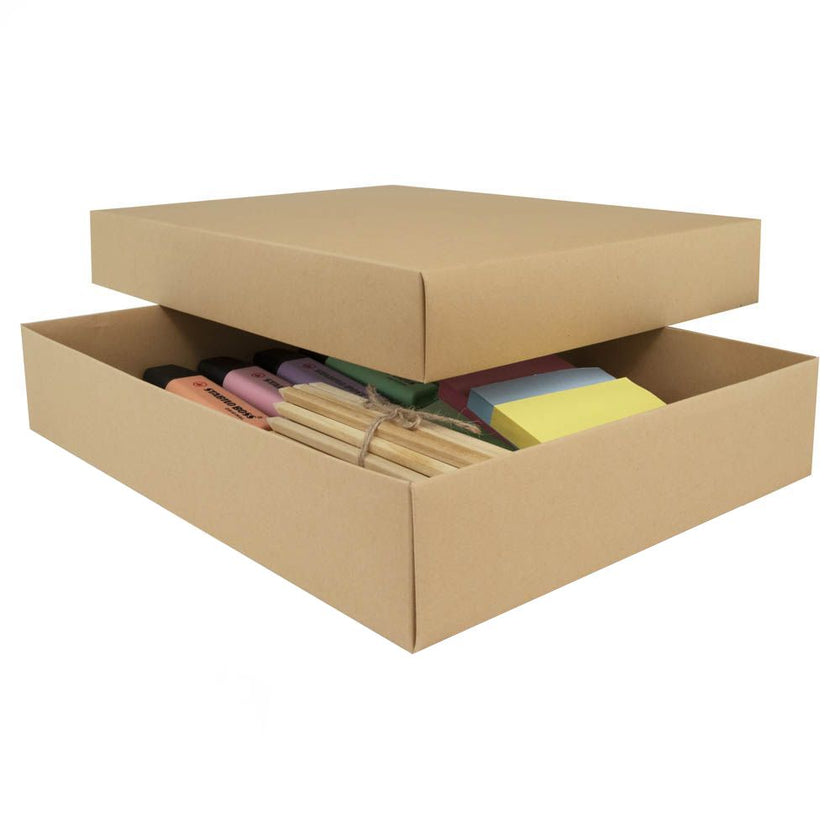 Foil Branded A4 Easy Fold Eco Kraft Self Assembly Gift Box