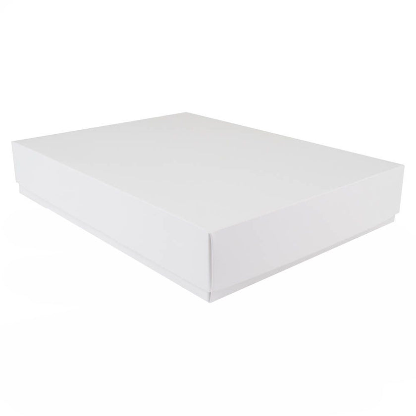 White Branded Eco Kraft Gift Box A4 | Easy Assemble | Recyclable