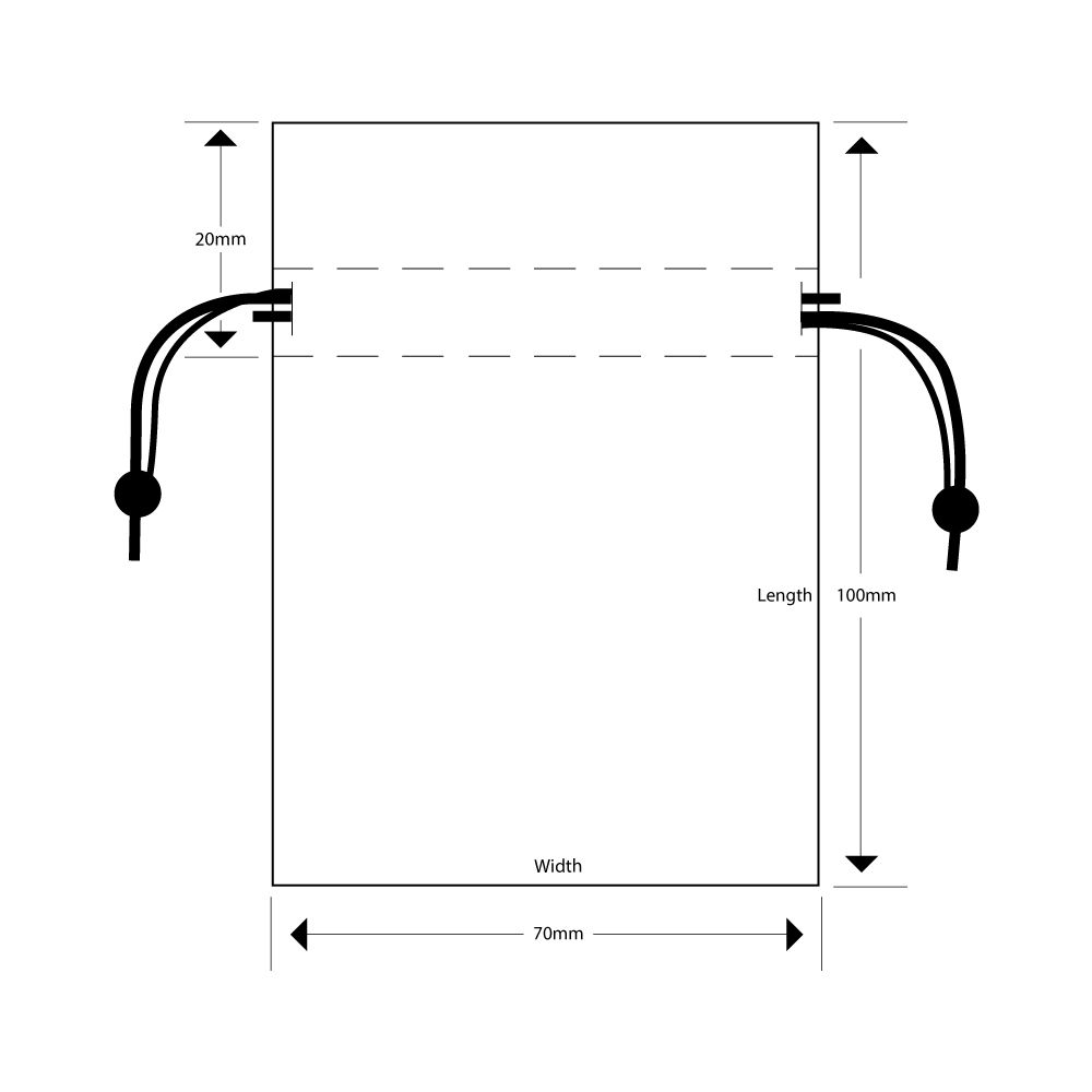 Small Cotton Linen Gift Pouch