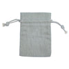 Grey Digital Printed Rectangular Cotton Linen Bag Medium | Drawstring Bag
