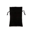 Black Branded Deluxe Velvet Bag Large | Rectangular Drawstring Bag