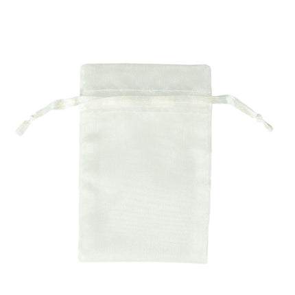 White Premium Organza Gift Bags Medium | Satin Drawstring Pouch