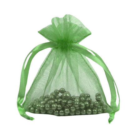 Hunter Green Premium Organza Gift Bags X Large | Satin Drawstring Pouch
