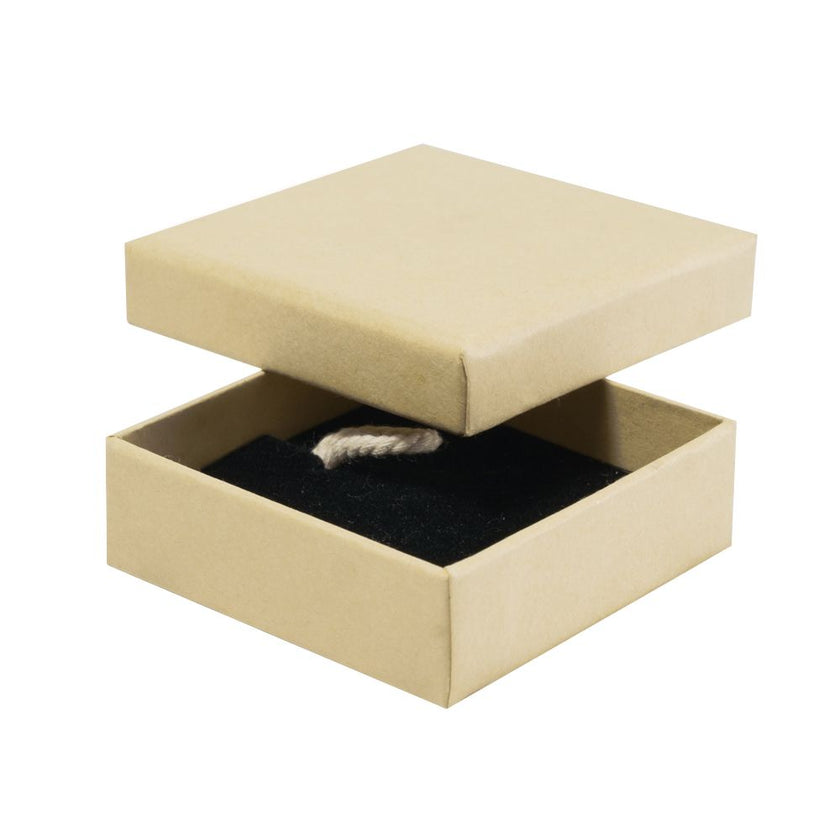 Digital Branded FSC Poppy Mini Square Stud Ring Box