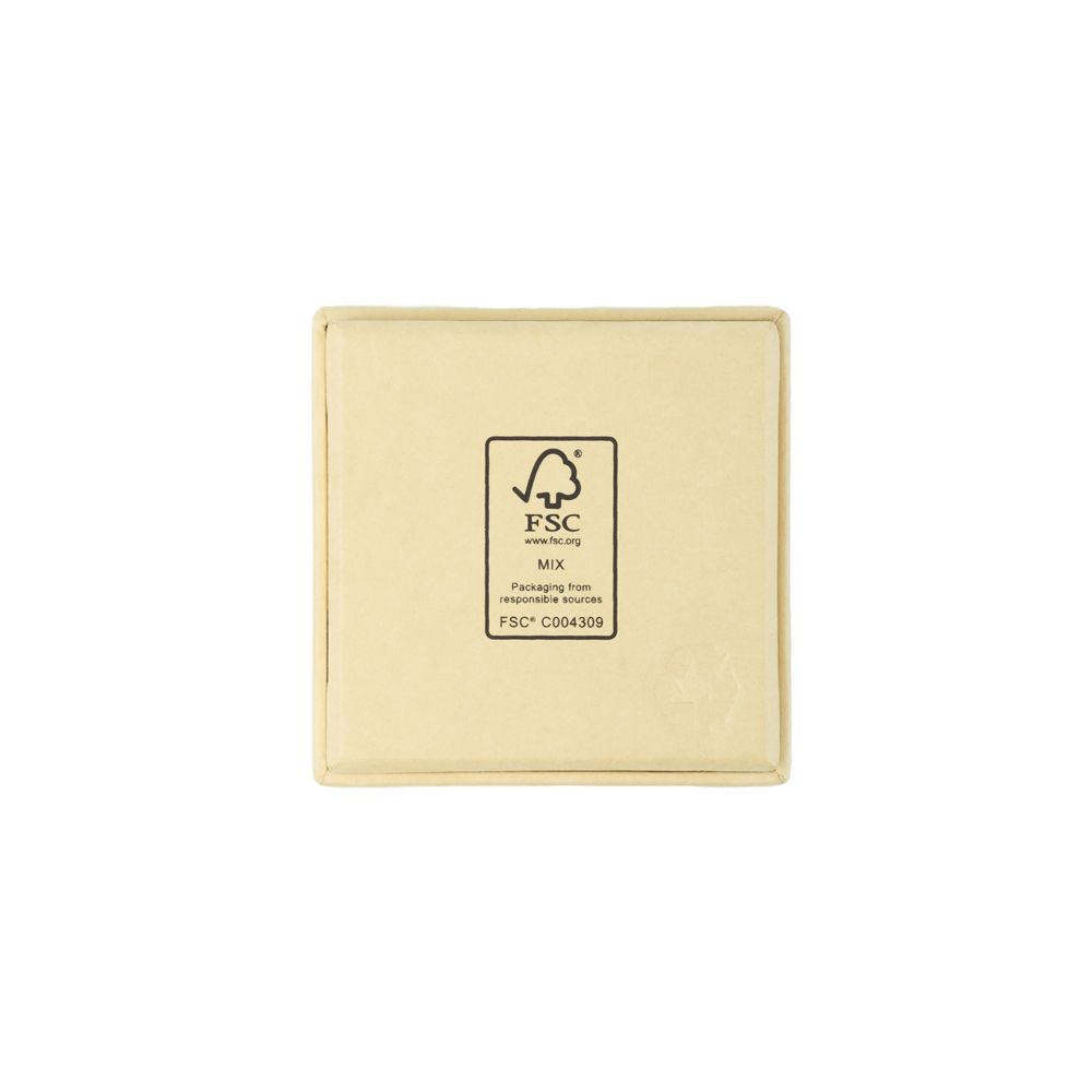 Digital Branded FSC Poppy Mini Square Stud Ring Box