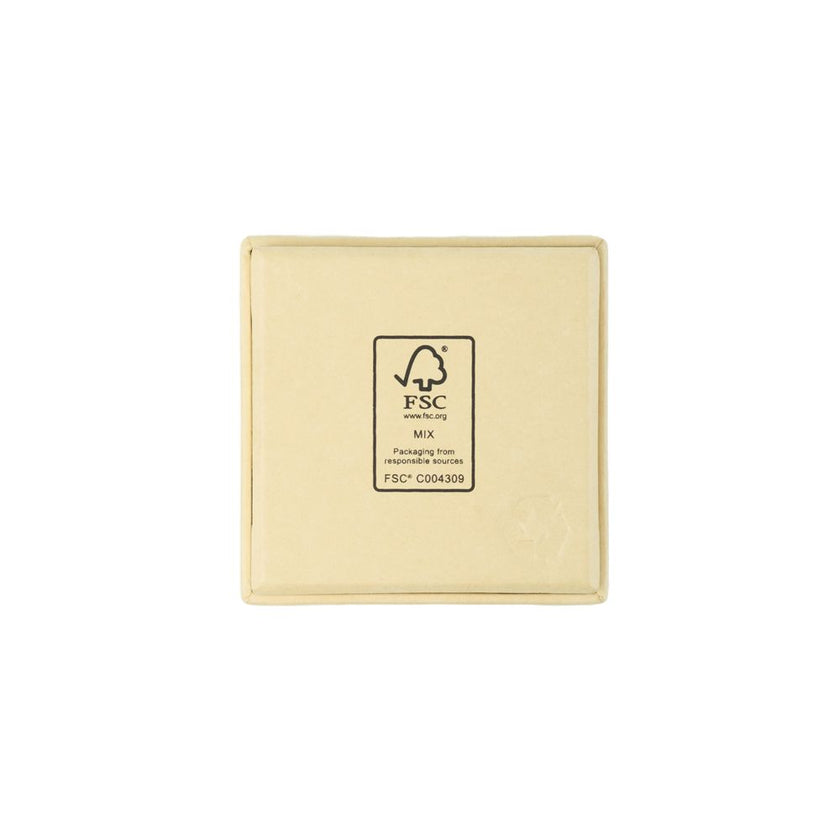 Digital Branded FSC Poppy Mini Square Stud Ring Box