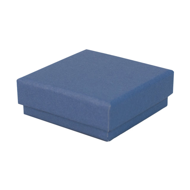 Blue square recyclable eco kraft box.