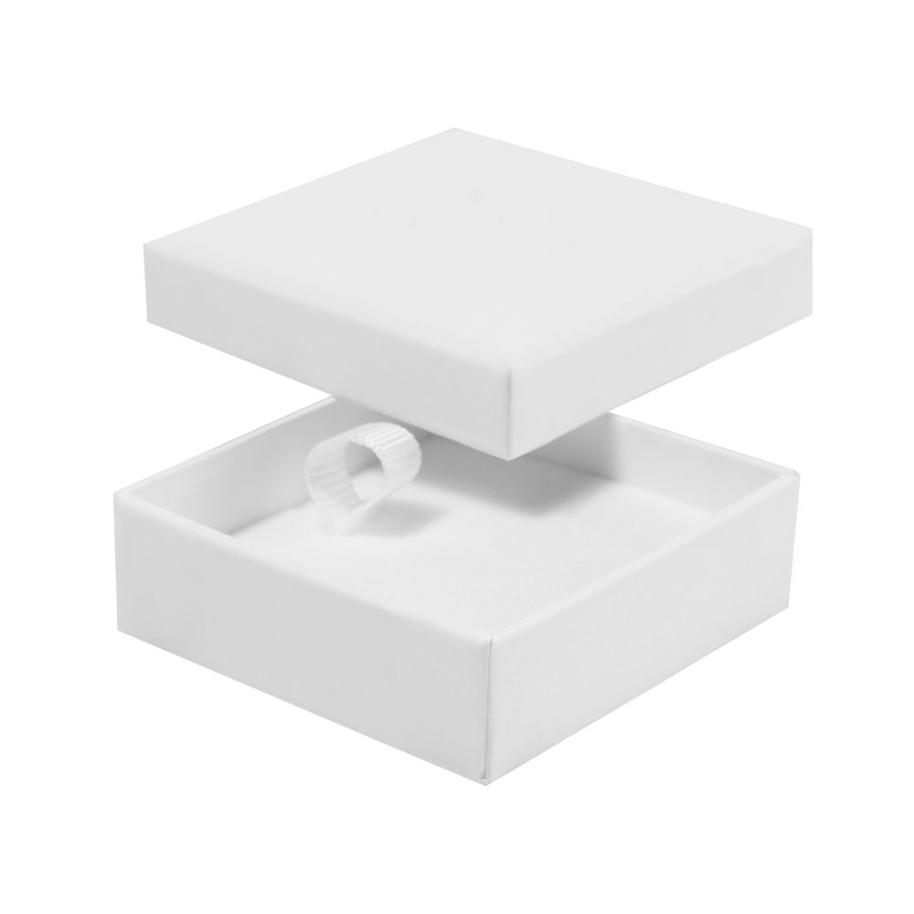 Digital Branded FSC Poppy Mini Square Stud Ring Box