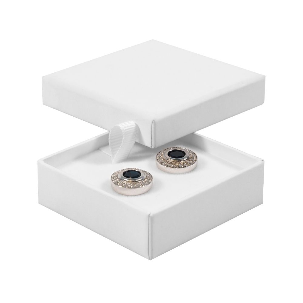 Digital Branded FSC Poppy Mini Square Stud Ring Box