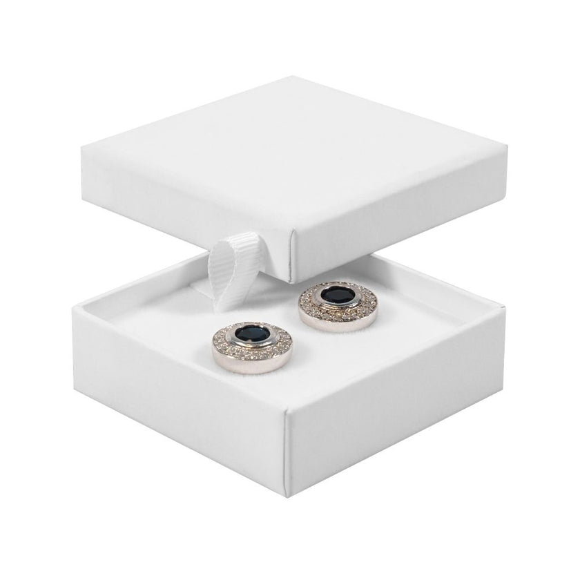 Digital Branded FSC Poppy Mini Square Stud Ring Box