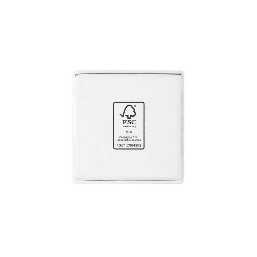 White square recyclable eco kraft box.