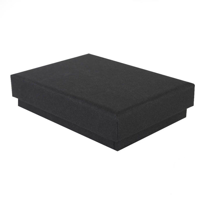Black Digital Printed Eco Kraft Pendant Earring Box | FSC
