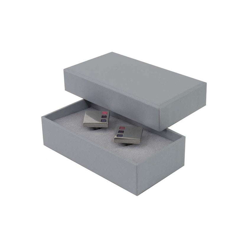 Foil Branded FSC Poppy Cufflink Earring Box