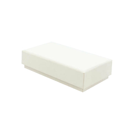 White Eco Kraft Cufflink Earring Box | Anti-tarnish | FSC