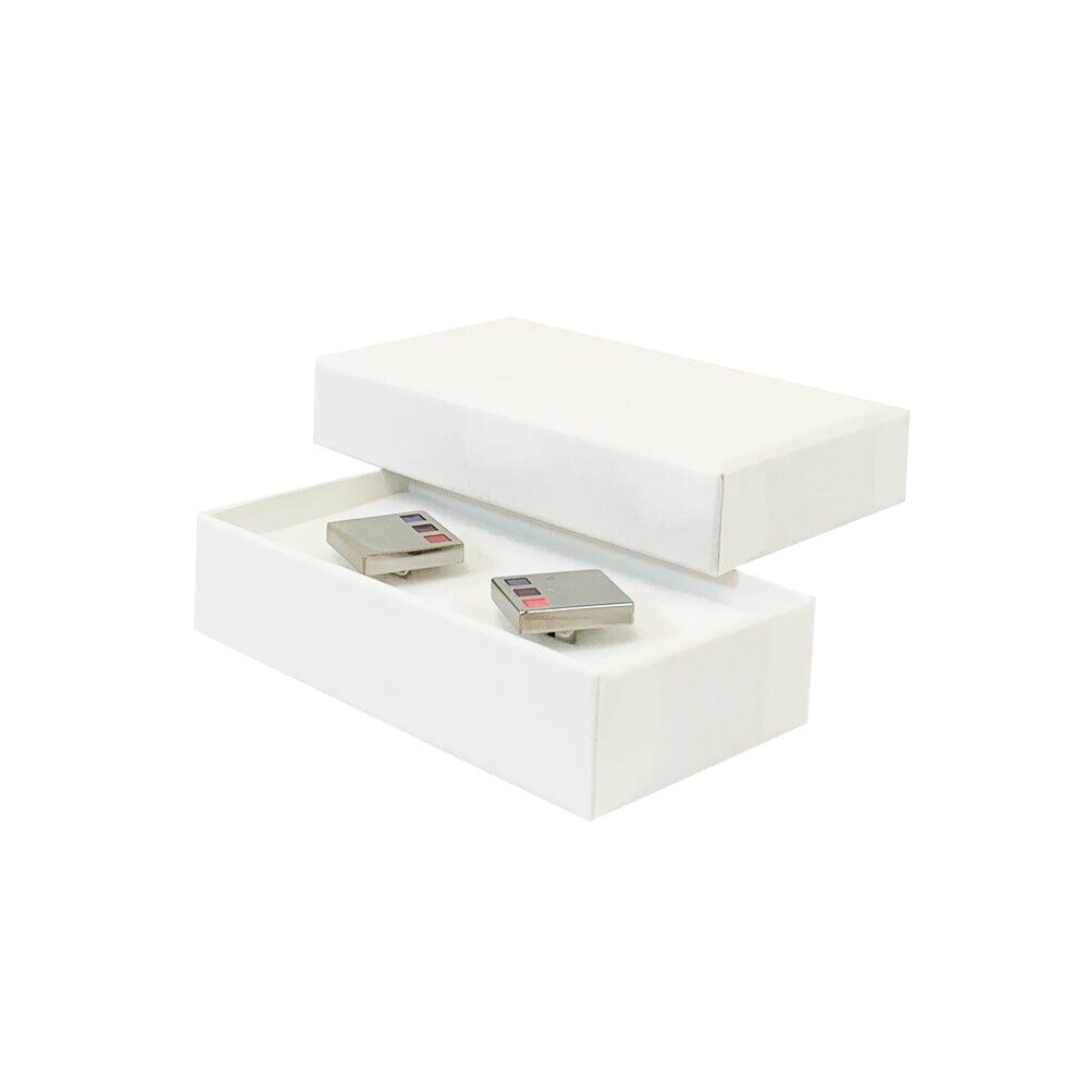 Foil Branded FSC Poppy Cufflink Earring Box