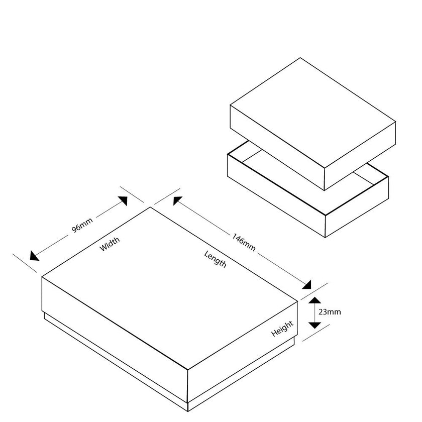 Foil Branded FSC Poppy Necklace Pendant Box