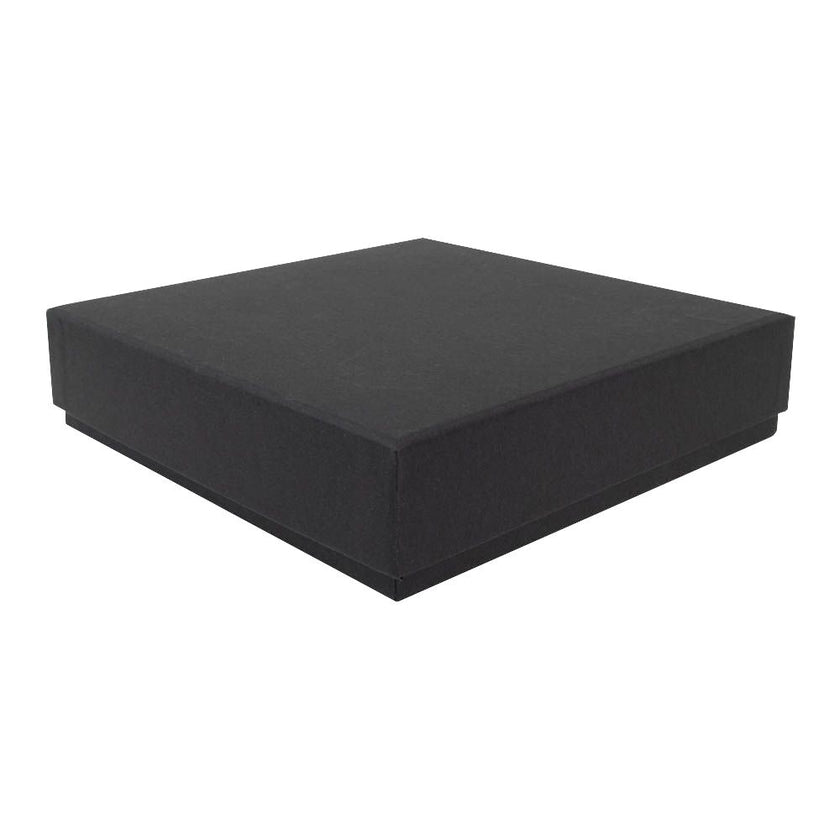 Black Branded Eco Kraft Deep Necklace Jewellery Box | FSC