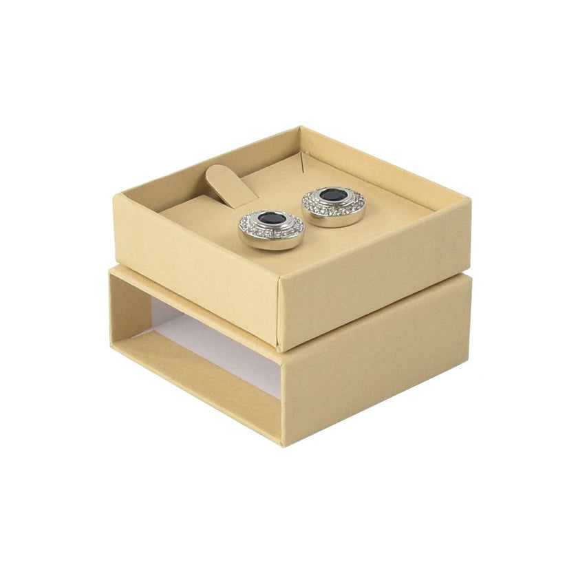 Foil Branded FSC Sunflower Small Pendant Earring Box
