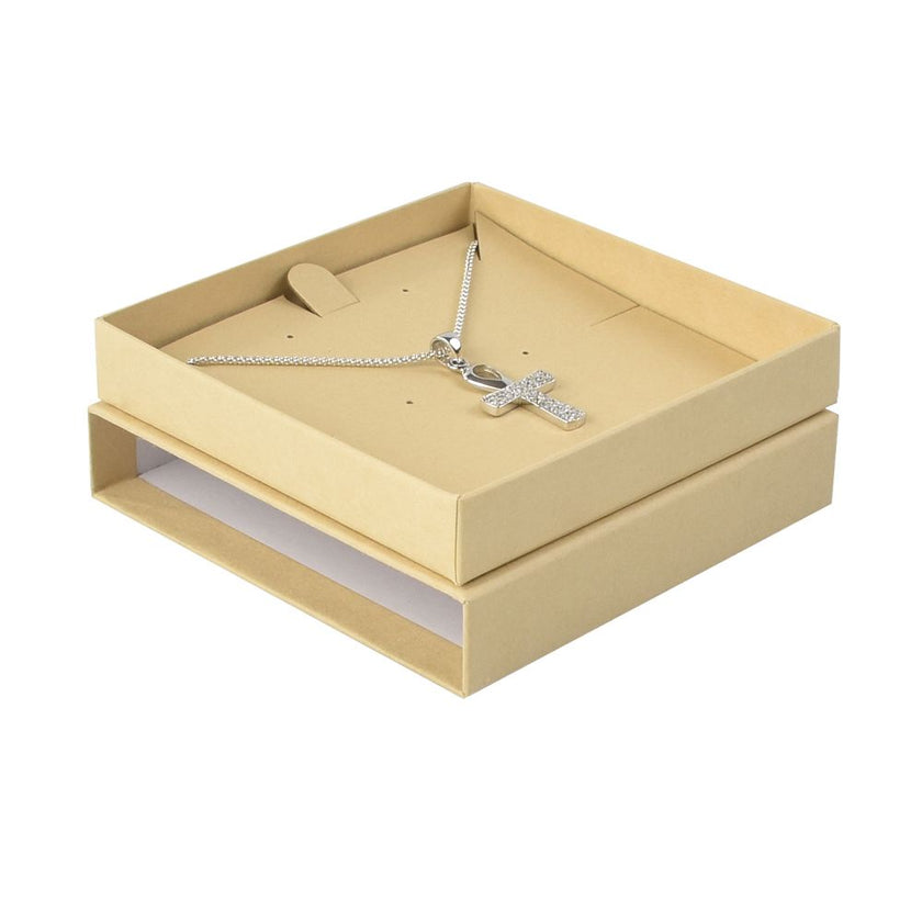 Foil Branded FSC Sunflower Large Pendant Earring Box