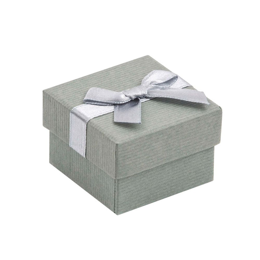 Silver Ring Jewellery Gift Box with Ribbon | Anti-tarnish