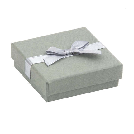 Silver Pendant Earring Jewellery Box with Ribbon | Anti-tarnish