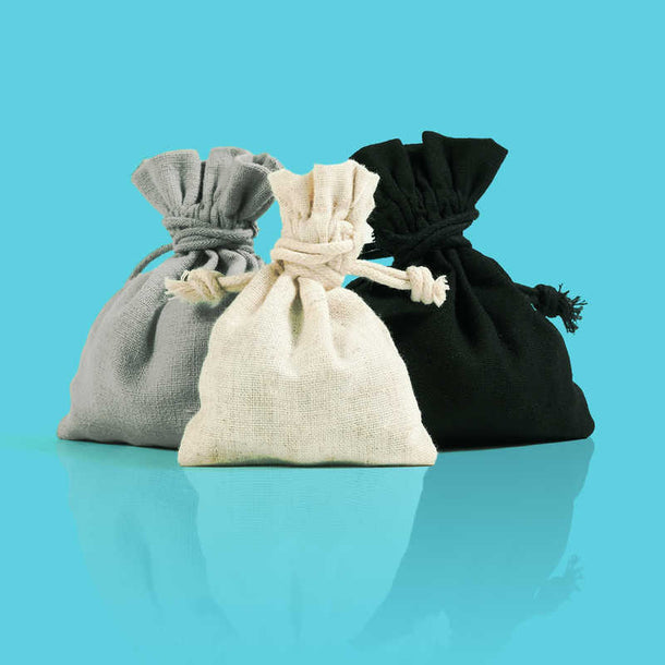 Cotton linen gift pouches
