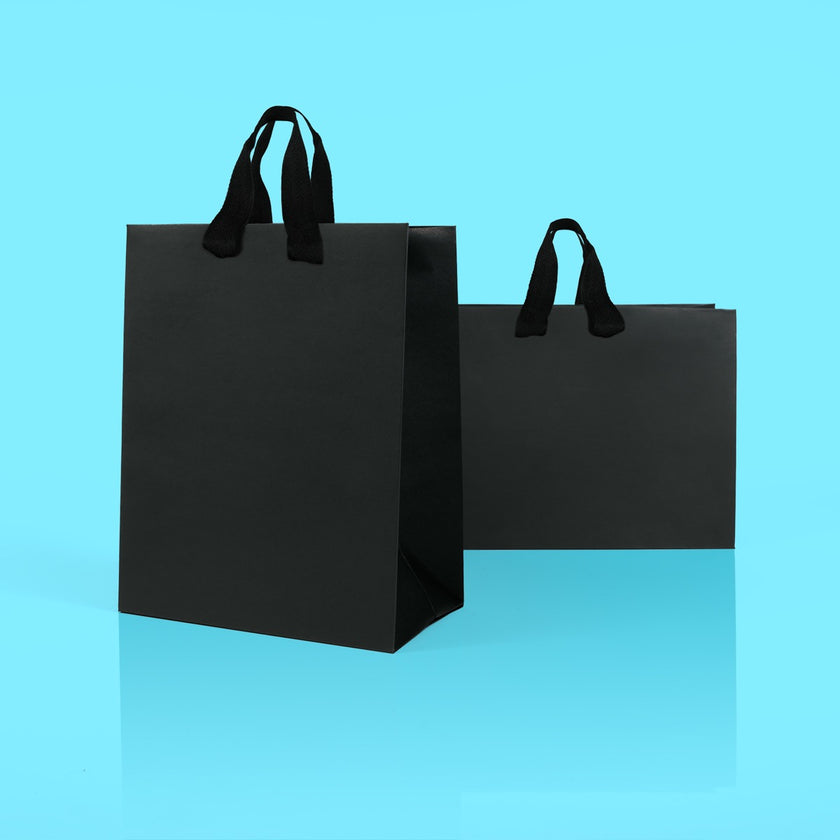 Eco-friendly gift bags in black