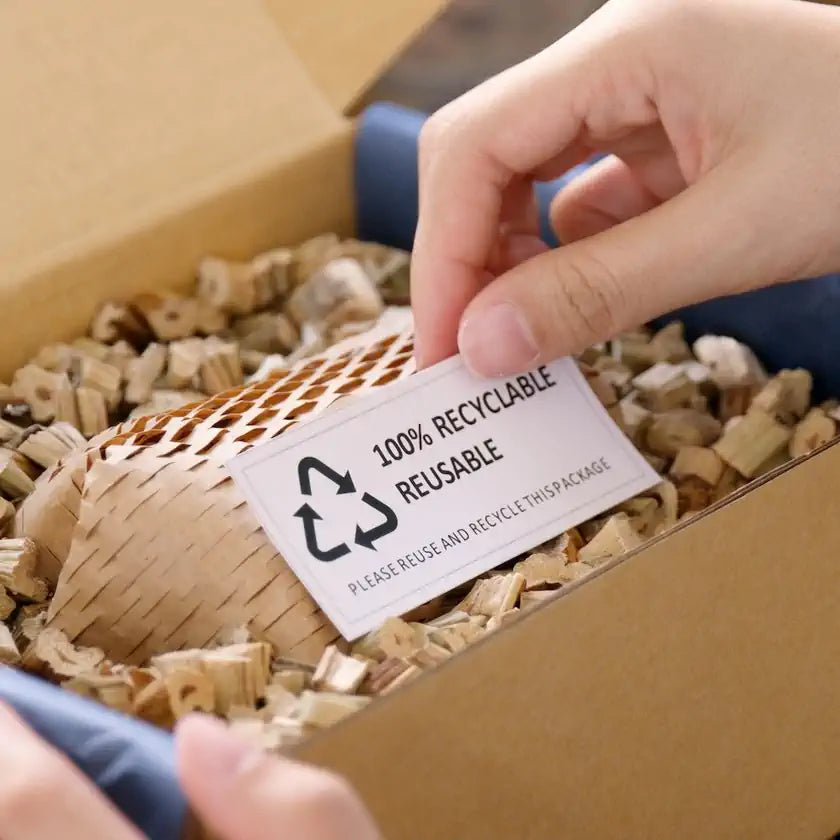 100% recyclable label