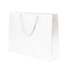 White Digital Printed Luxury Embossed Gift Bag A3 | Landscape Paper Bag