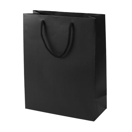 Black Deluxe Embossed Gift Bag A4 Size | Portrait Paper Bag | FSC Certified