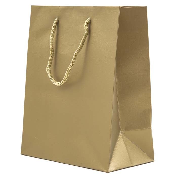 Bronze Branded Luxury Embossed Gift Bag A7 | Portrait Paper Bag