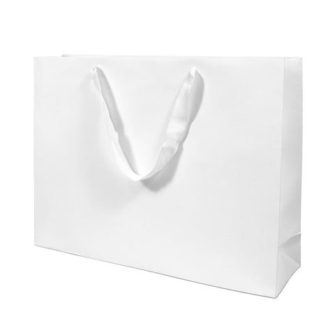 White Branded Eco Kraft Gift Bag A3 | Landscape Paper Bag