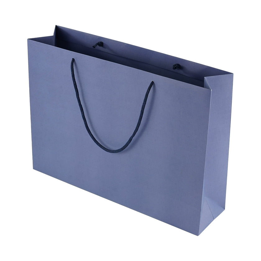 Blue Eco Kraft Gift Bag A3 Size | Landscape Paper Bag | FSC Certified