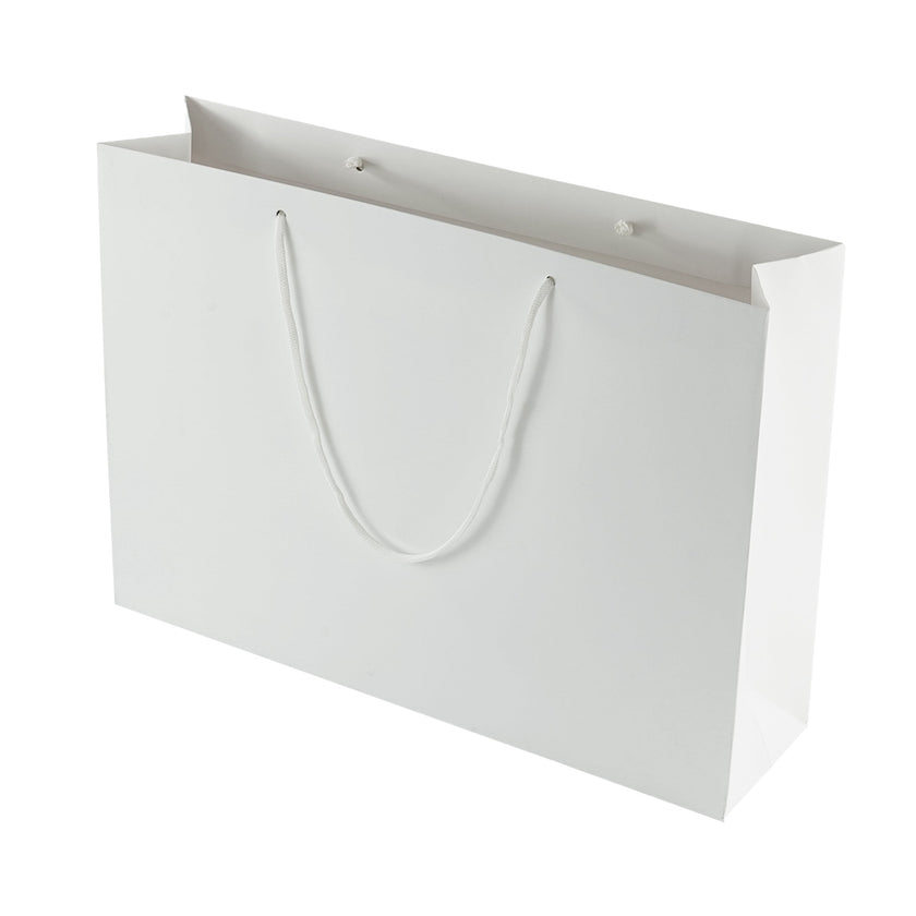 White Eco Kraft Gift Bag A3 Size | Landscape Paper Bag | FSC Certified
