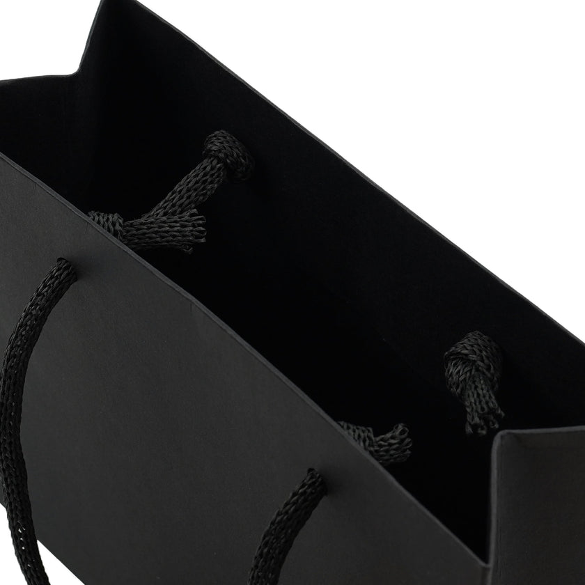 Black Eco Kraft Gift Bag A4 Size | Landscape Paper Bag | FSC Certified