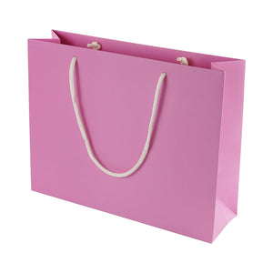 Pink Eco Kraft Gift Bag A4 Size | Landscape Paper Bag | FSC Certified