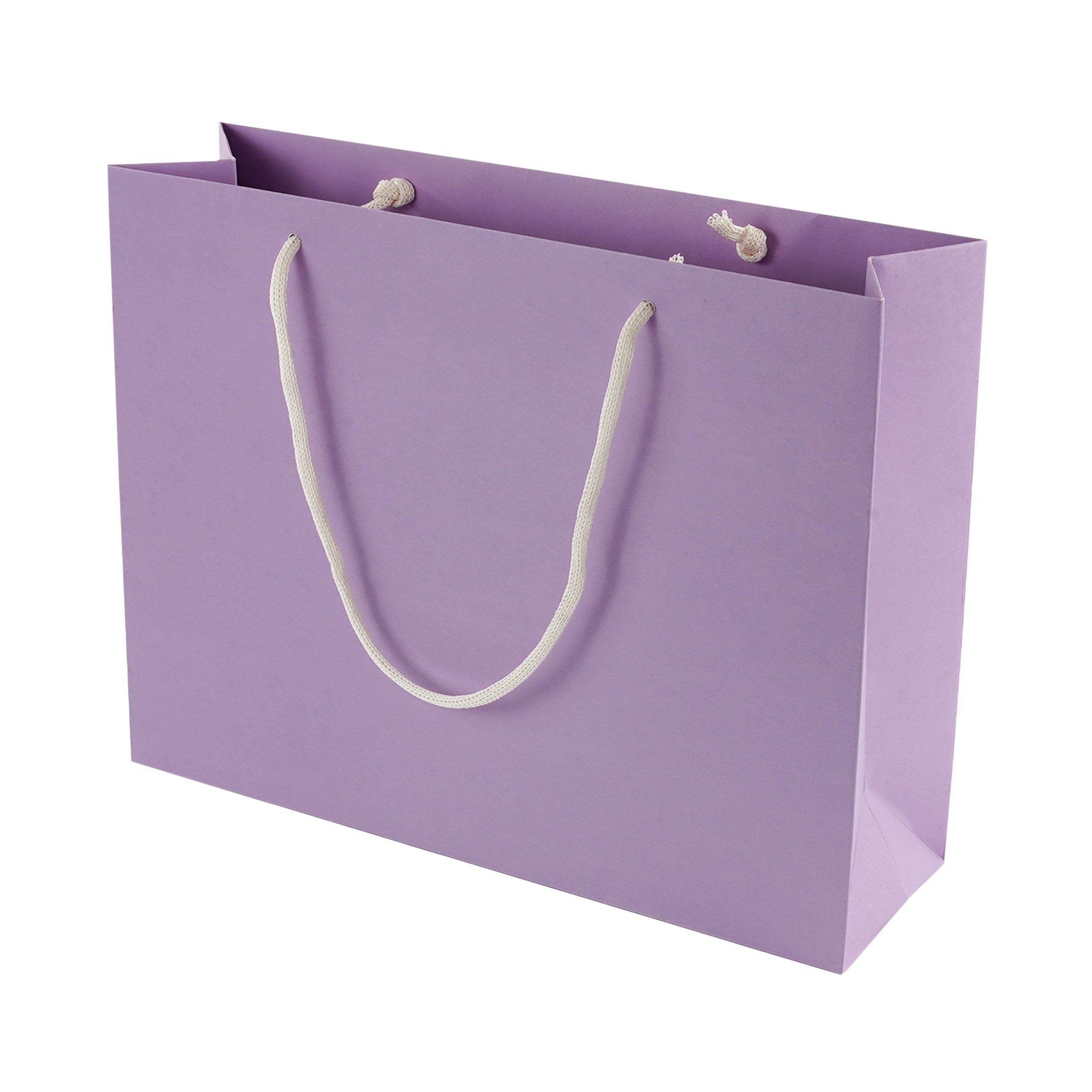 Lilac Eco Kraft Gift Bag A4 Size | Landscape Paper Bag | FSC Certified