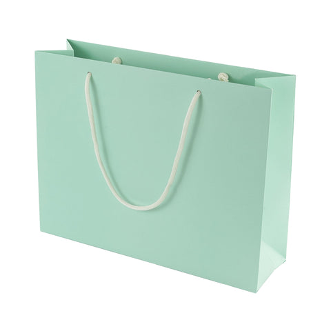 Green Eco Kraft Gift Bag A4 Size | Landscape Paper Bag | FSC Certified