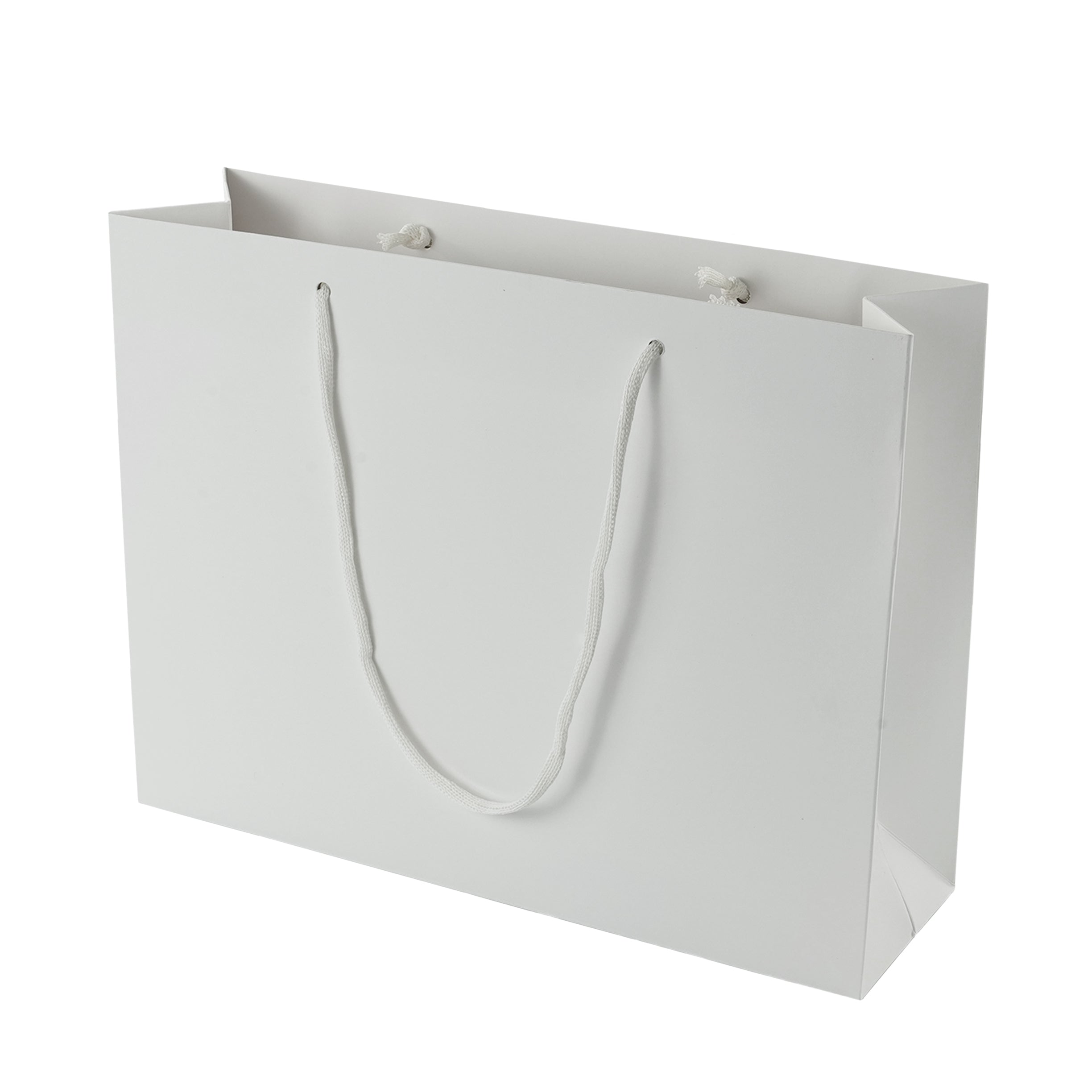 White Eco Kraft Gift Bag A4 Size | Landscape Paper Bag | FSC Certified