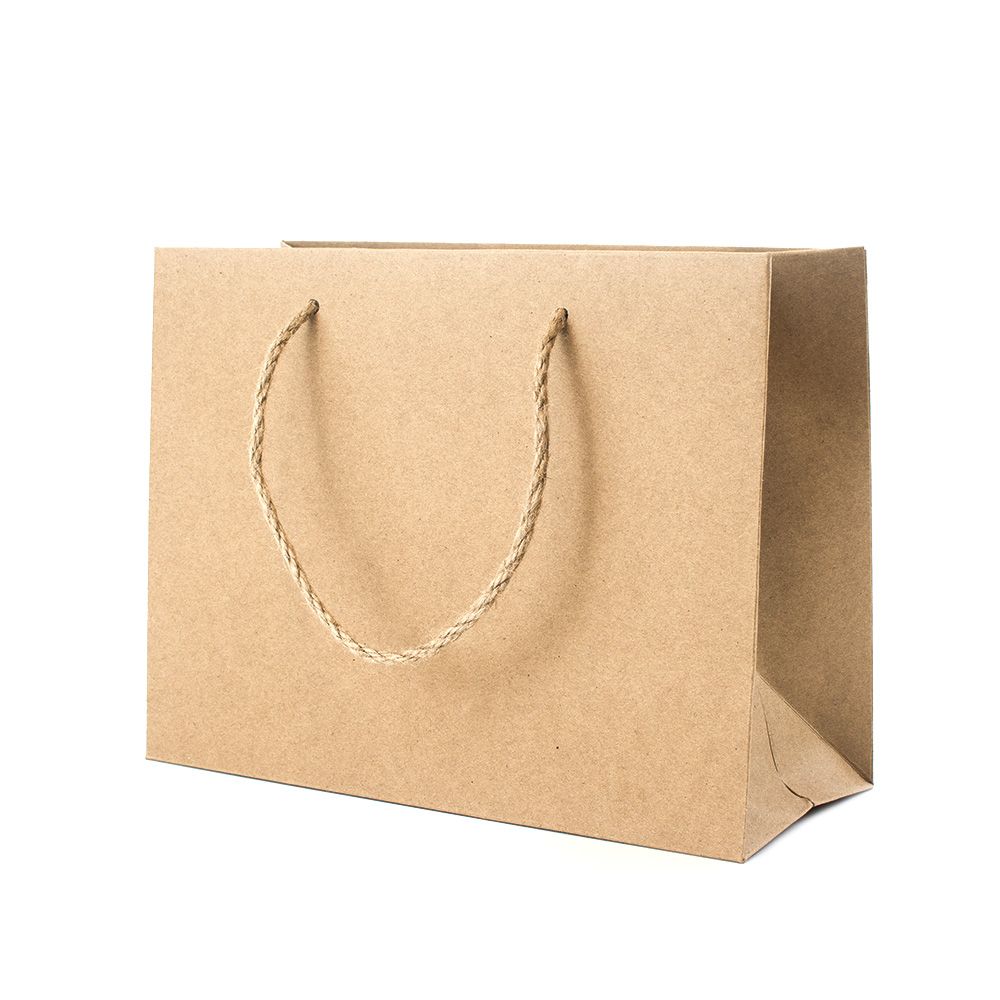 Kraft Branded Eco Kraft Gift Bag A5 | Landscape Paper Bag