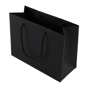 Black Eco Kraft Gift Bag A5 Size | Landscape Paper Bag | FSC Certified