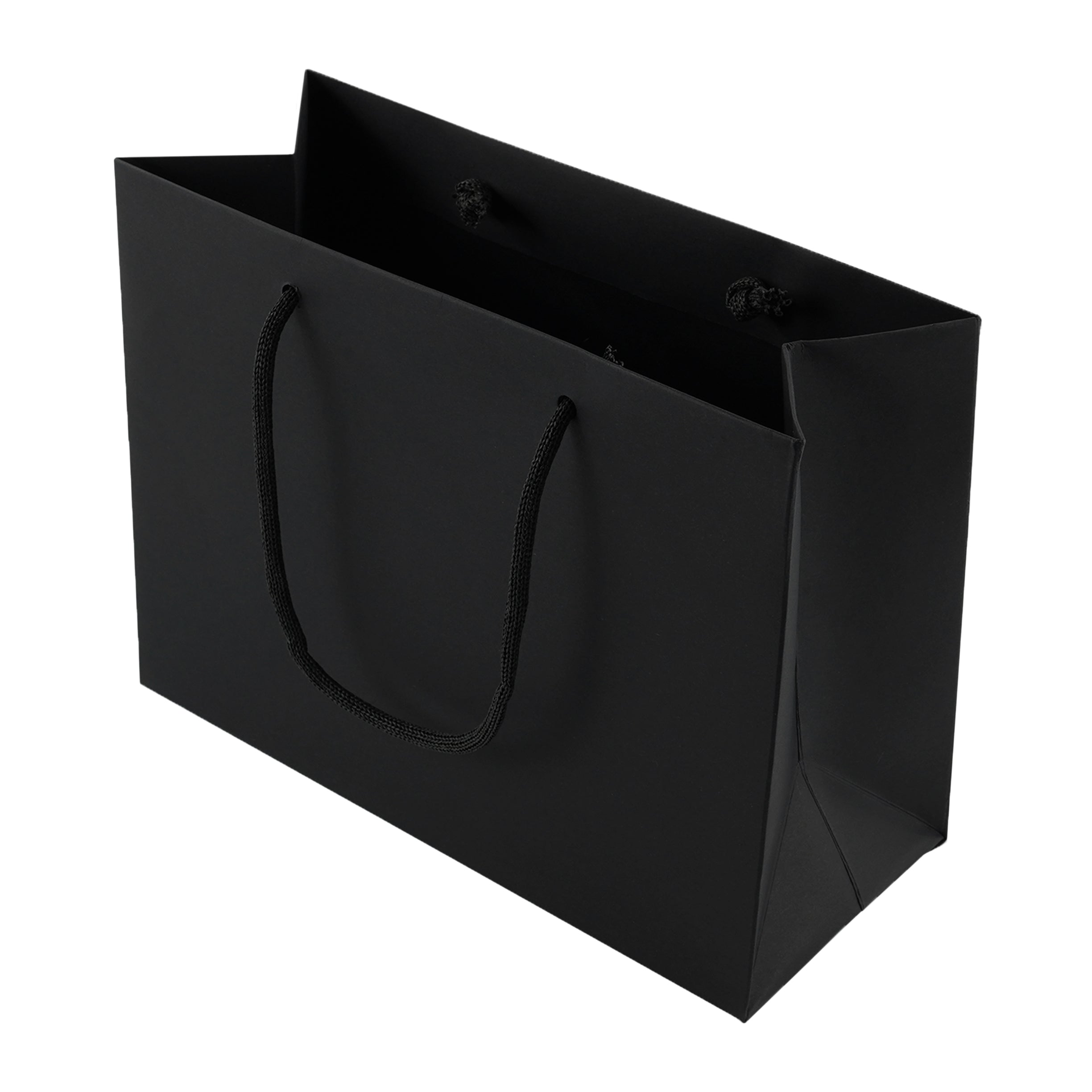 Black Eco Kraft Gift Bag A5 Size | Landscape Paper Bag | FSC Certified