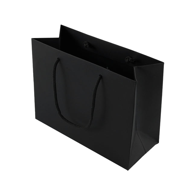 Black Eco Kraft Gift Bag A5 Size | Landscape Paper Bag | FSC Certified
