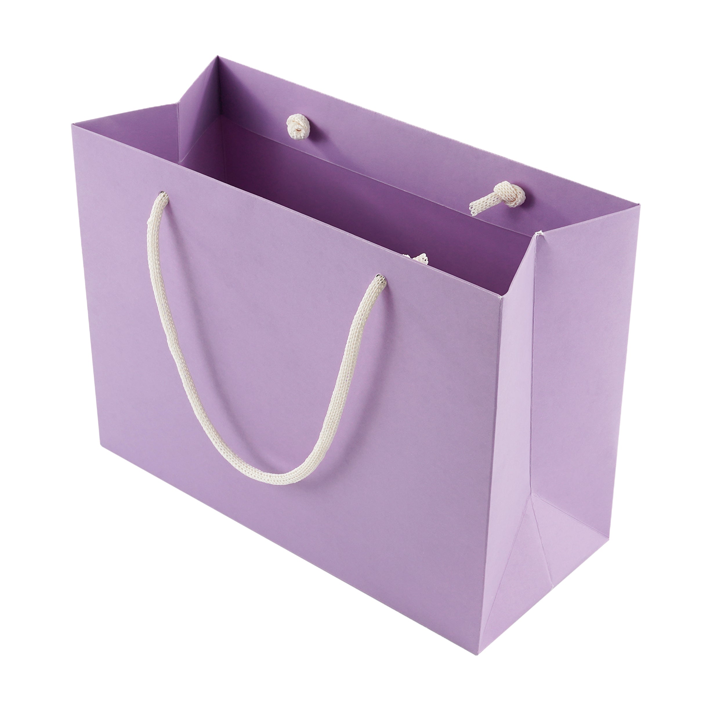 Lilac Eco Kraft Gift Bag A5 Size | Landscape Paper Bag | FSC Certified