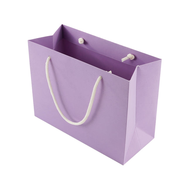 Lilac Eco Kraft Gift Bag A5 Size | Landscape Paper Bag | FSC Certified