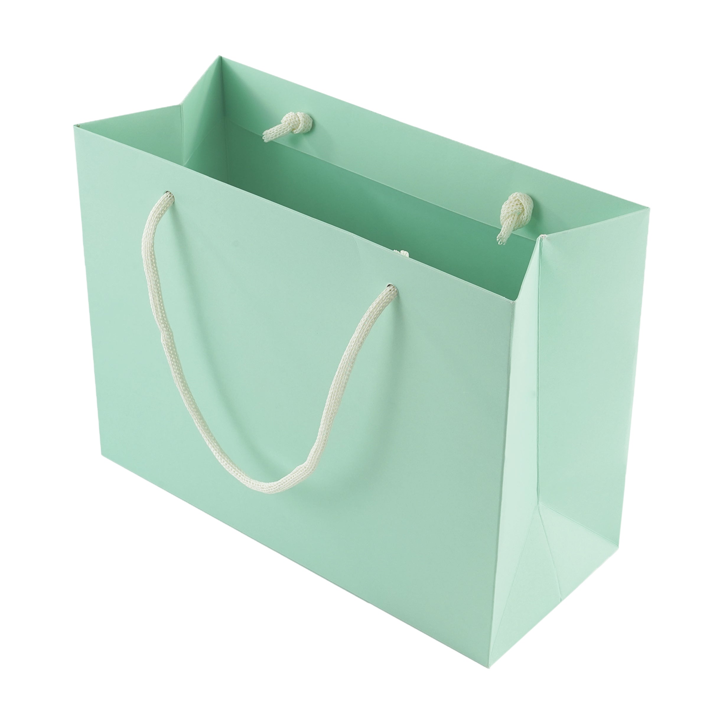 Green Eco Kraft Gift Bag A5 Size | Landscape Paper Bag | FSC Certified